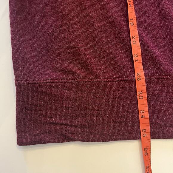 Sundry Sweatshirt Womens 2 Medium Burgundy Maroon Space Dye Crewneck Pullover - Picture 10 of 10